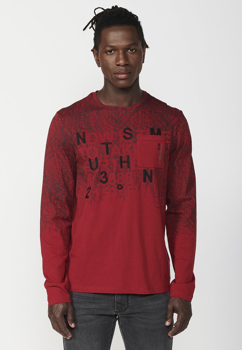 Koroshi Top s dlhým rukávom - rojo red