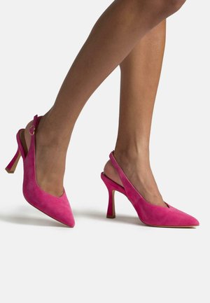 Alma en Pena High heels - fucsia jaspeado