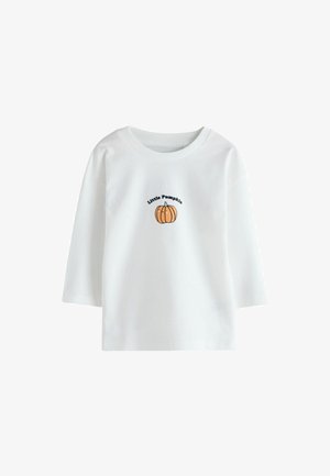 REGULAR FIT - HALLOWEEN LONG SLEEVE GRAPHIC - T-shirt à manches longues - white little pumpkin