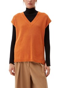 s.Oliver À ENCOLURE EN V - Jumper - orange