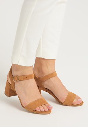 Sandalen - cognac
