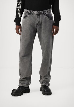 Wijde jeans - acid grey wash