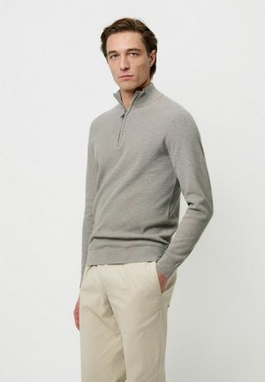 1/2 ZIP - Strickpullover - grey