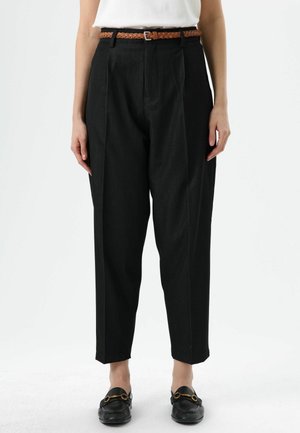 HIGH WAIST - Chino - black
