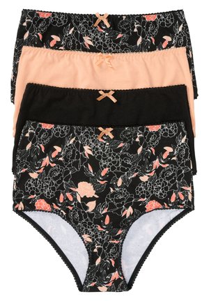bonprix 4ER PACK KOMFORTABLER TAILLENSLIP IM  - Culotte - schwarz