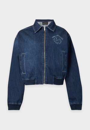 KARL LAGERFELD, IKON JACKET - Τζιν μπουφάν - dark blue denim