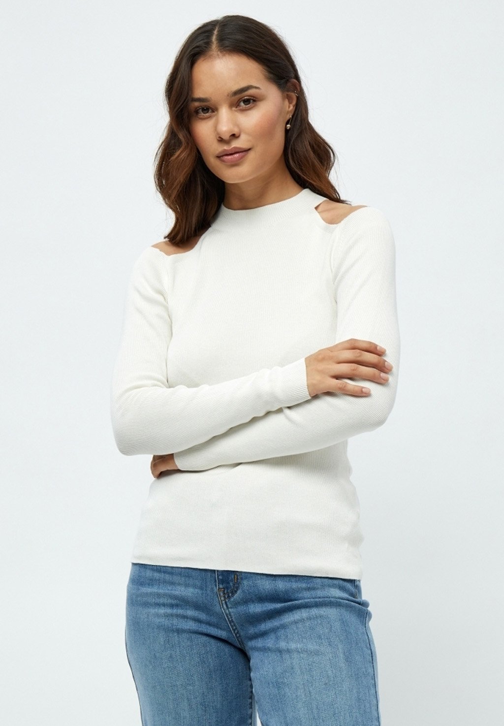 DESIRES Anlo-Top con Colletto Alto Donna