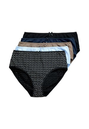MIDISLIPS, 5ER-PACK, MUSTER/EINFARBIG - Trusser - black