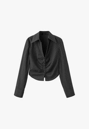Mango, Button-down blouse - grey