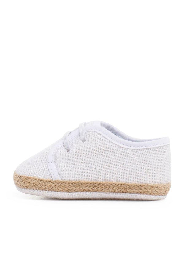 ZAPATOS BEBÉ LINO Y YUTE CORDÓN ELÁSTICO - Sneaker low - blanco