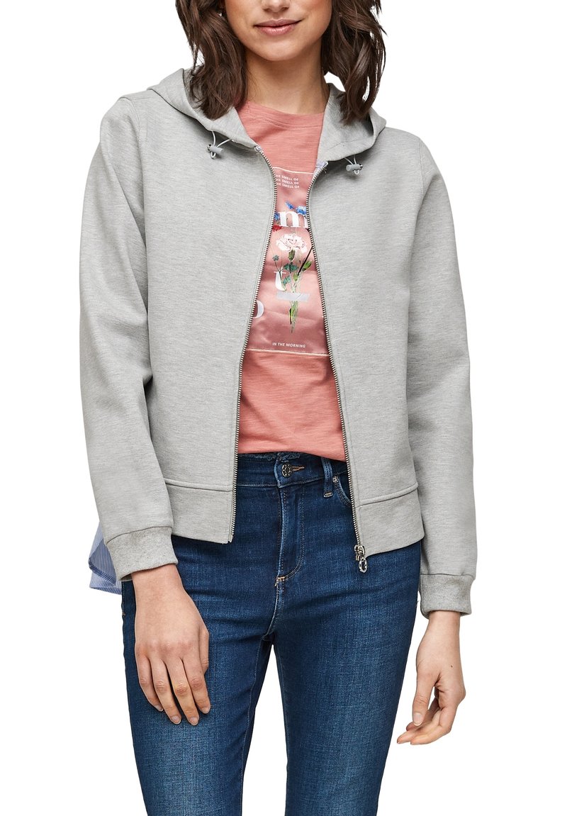 Damen Sweatshirts | s.Oliver Sweatjacke grey melange/grau - NN75460 Damen Sweatshirts | s.Oliver Sweatjacke grey melange/grau - NN75460