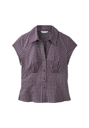 Stradivarius, SHORT SLEEVE UNDER-BUST SEAM SHIRT - Hemdbluse - purple
