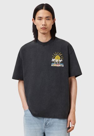 AllSaints CREW - T-shirts print - washed black
