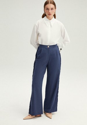 FRINGED  - Trousers - denim