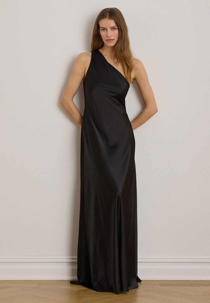 ralph lauren one shoulder dress black Amazon.com: Lauren Ralph Lauren, Womens, Satin Charmeuse One Shoulder Gown,  Black, 12 : Clothing, Shoes & Jewelry