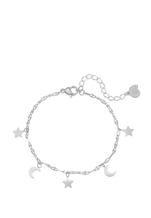 STAR AND MOON - Armband - silver-coloured