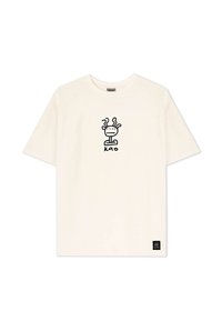 Kaotiko URBAN BOY EYE UNISEX - Camiseta estampada - ivory