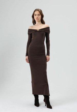 OFF-THE-SHOULDER - Jerseyjurk - brown