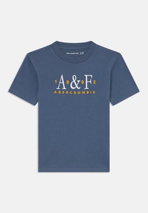 Abercrombie & Fitch SIGNATURE TEE - Apdrukāts T-krekls - vintage indigo