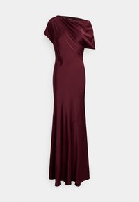 SATIN CHARMEUSE OFF-THE-SHOULDER GOWN - Abiti per occasioni speciali - dark garnet