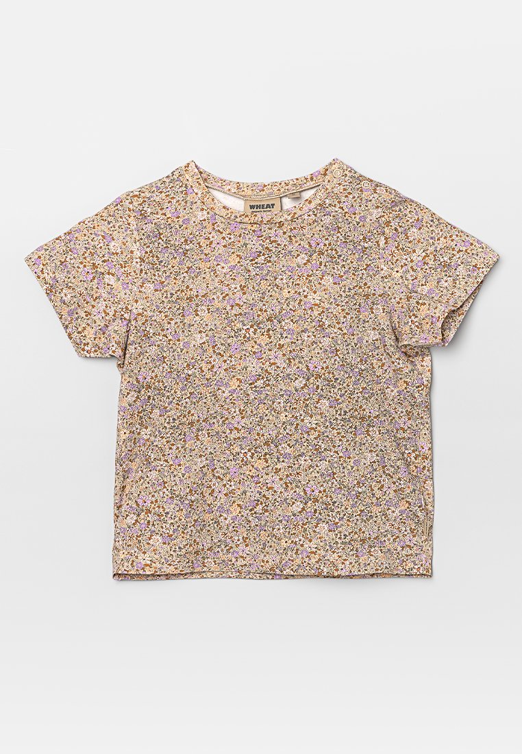 Wheat T-shirt print zandkleur