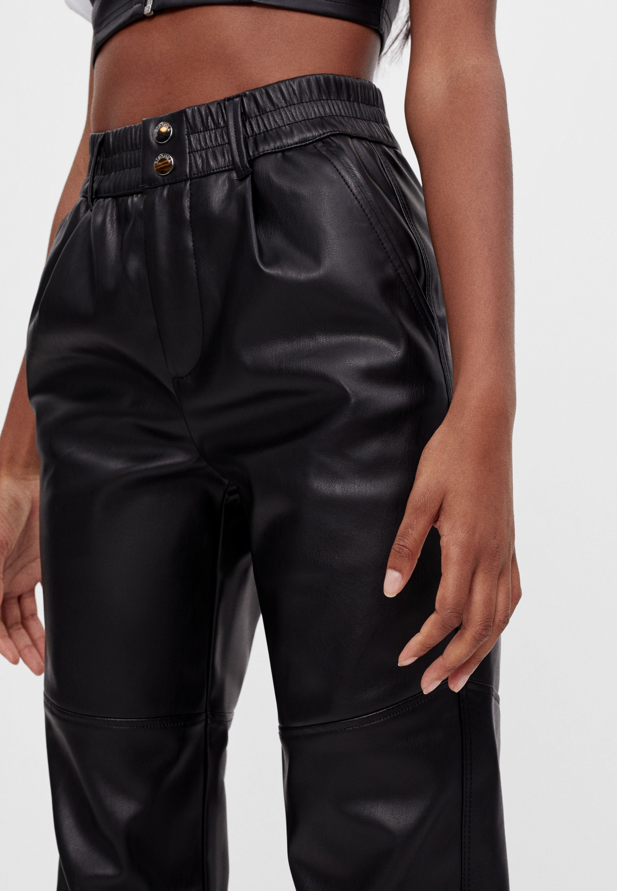Bershka Pantaloni - black/nero - Zalando.it