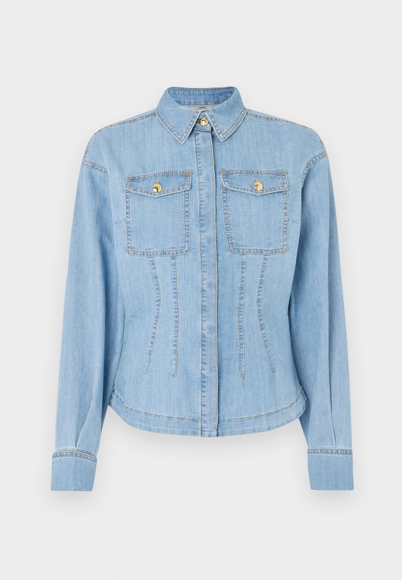 Elisabetta Franchi Overhemdblouse lichtblauw Elisabetta Franchi Overhemdblouse lichtblauw