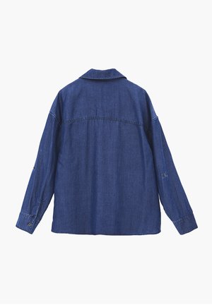 OXXO, OXXO SHIRT COLLAR LONG SLEEVE SHIRT - Paitapusero - mid blue denim