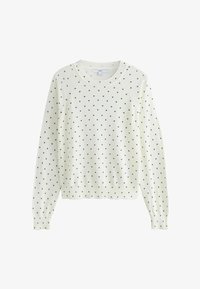 Nevybrané, ecru heart polka dots