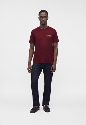 Tommy Hilfiger, BACK FLAG GRAPHIC TEE - Тениска с щампа - burgundy