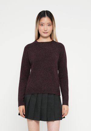 Vero Moda VMDOFFY LS O-NECK GA NOOS - Pullover - wine tasting