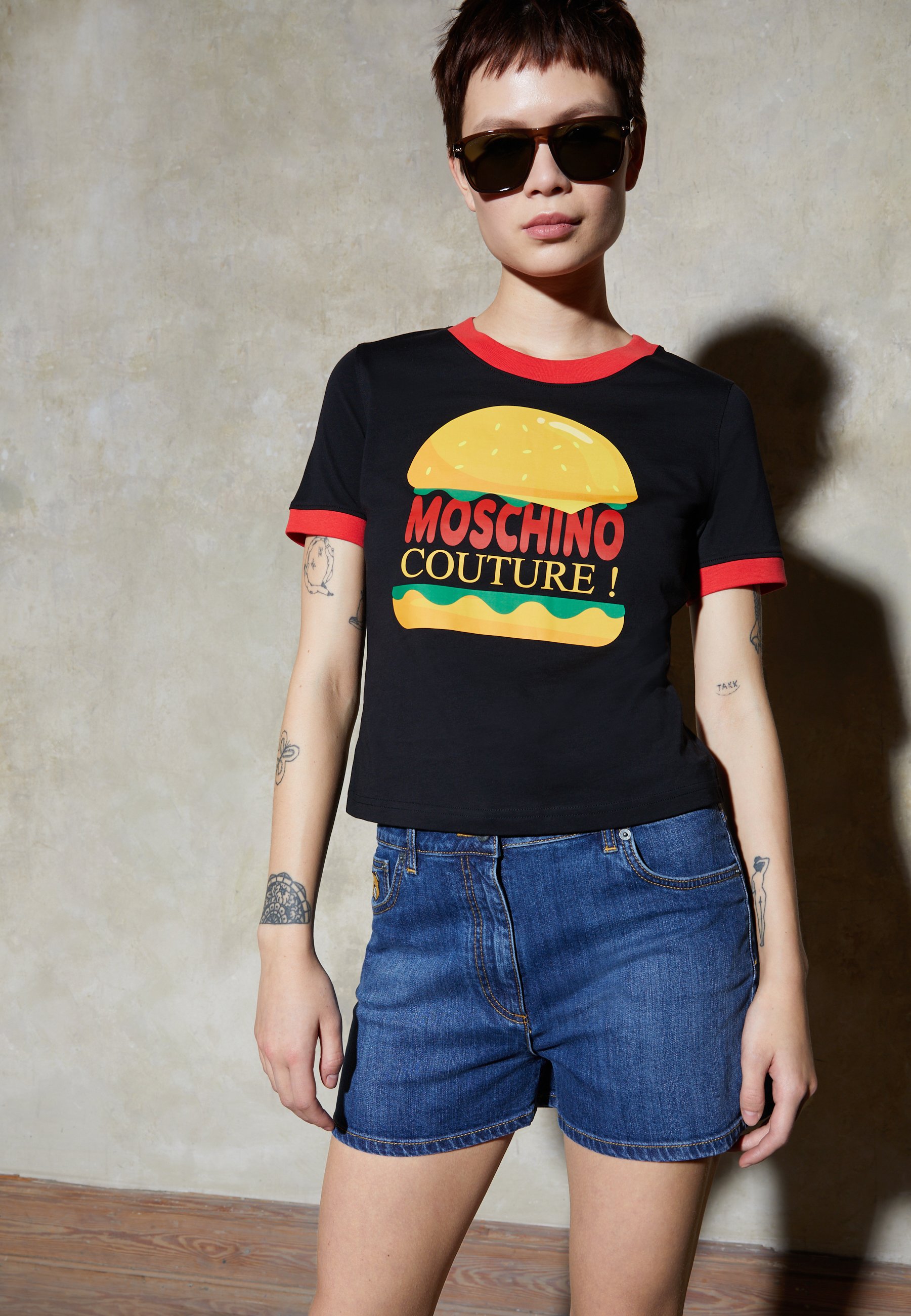 MOSCHINO TEDDY BEAR - Denim shorts 