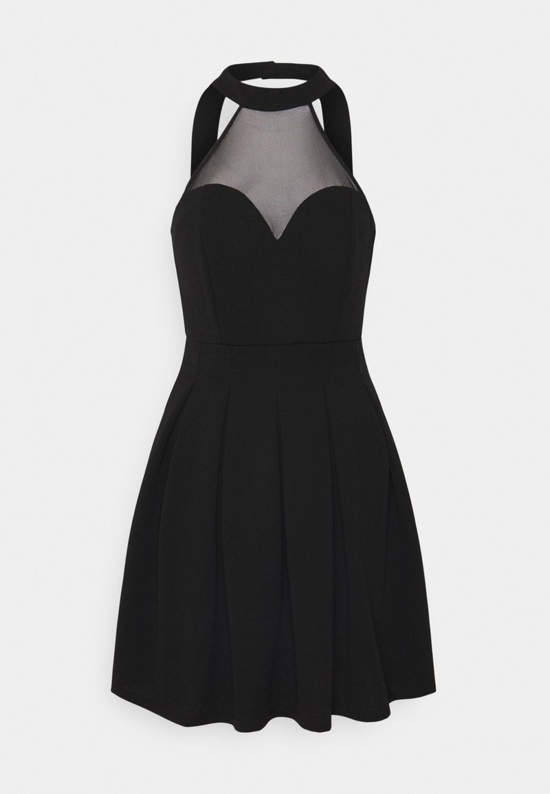 navy blue dress for baby girl SAINT LAURENT | Backless Velvet Skater Dress | Women | Noir