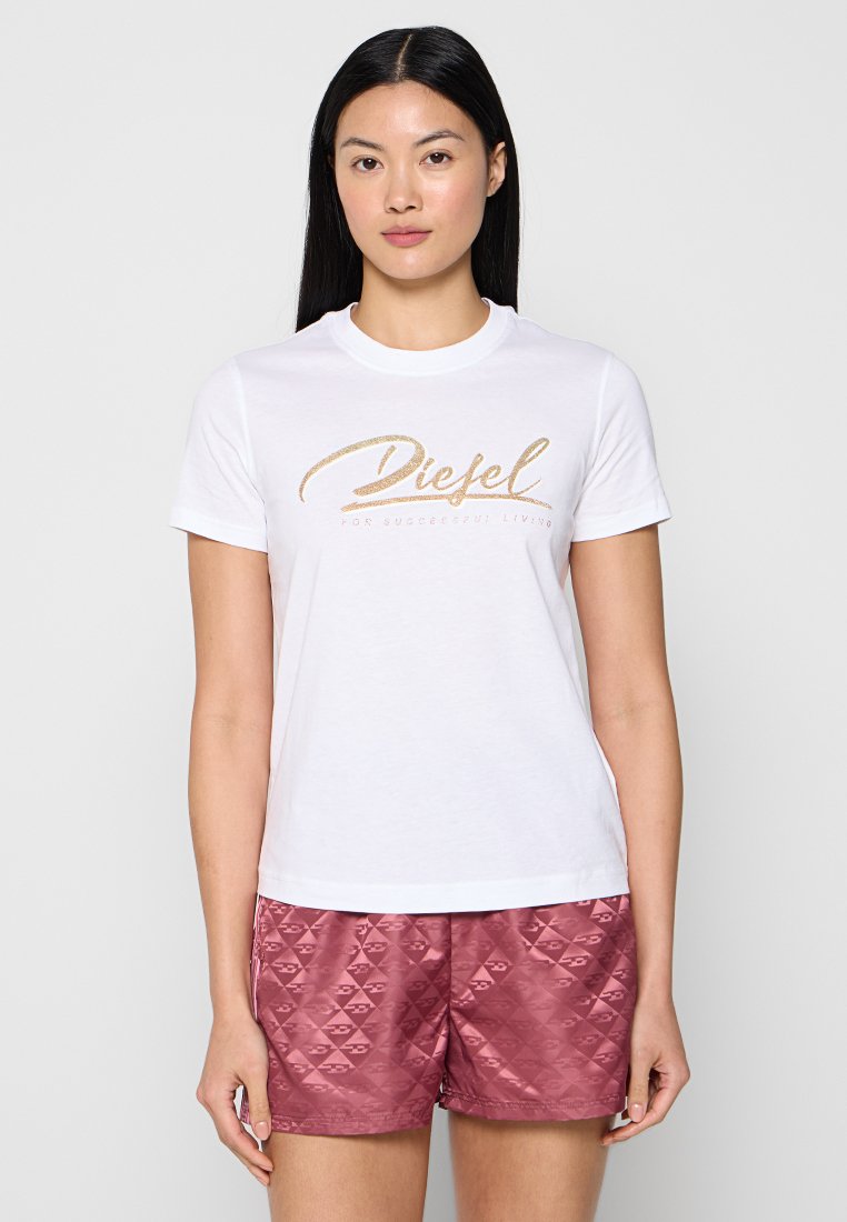 Diesel T-shirt print wit