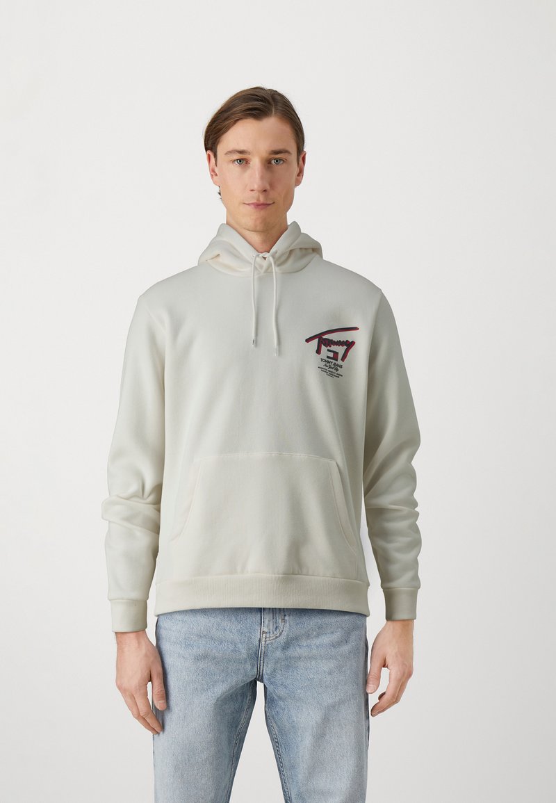 Tommy Jeans - STREET HOOD - Sweat à capuche - ancient white, Agrandir