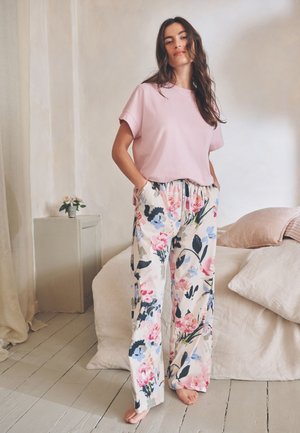 Next, TALL FIT - SHORT SLEEVE PYJAMAS SET - Nachtwäsche Set - pink floral