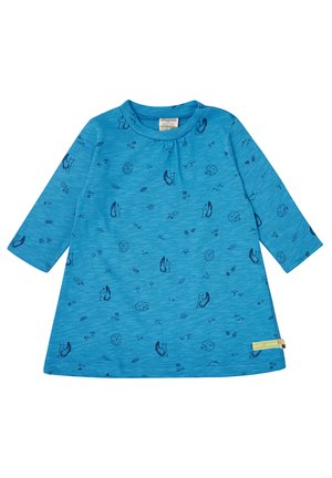 loud + proud, KLEID SLUB JERSEY MIT DRUCK - Jerseykleid - azur