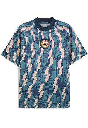 MANCHESTER CITY FTBLSTATEMENT RETRO  - Article de supporter d'équipe de club - marine blue turquoise surf