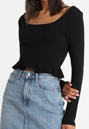 Long sleeved top - black