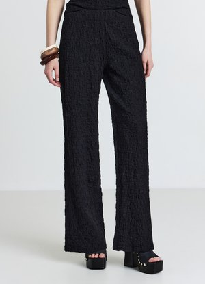 Calliope PALAZZO BUBBLE - Stoffhose - ultrablack