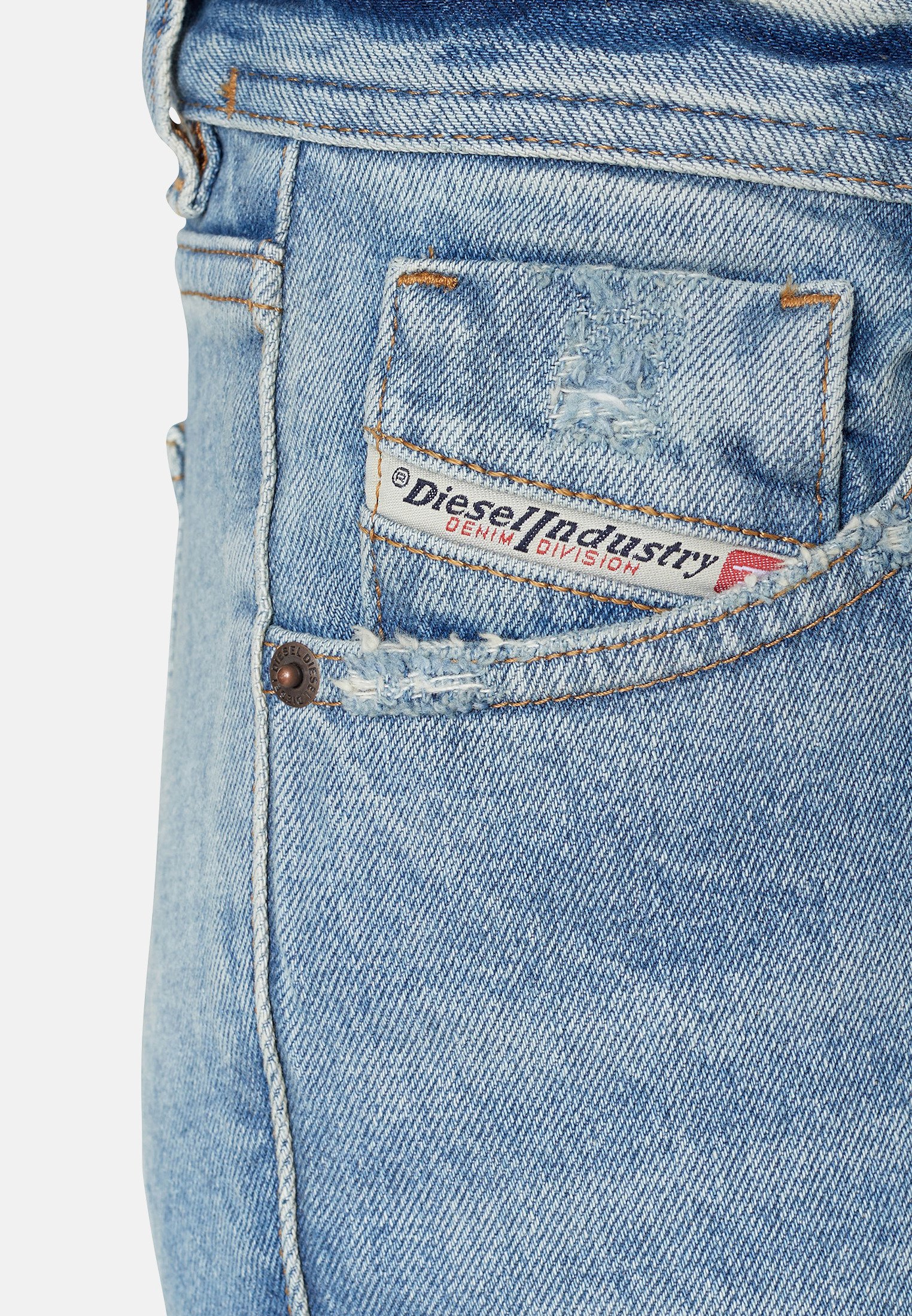 Diesel D-EBBEY D - Jeans Bootcut - medium blue/blau - Zalando.de