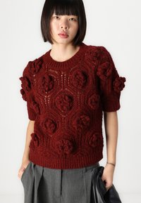 Vero Moda VMVANESSA HIGHNECK - Pullover - syrah