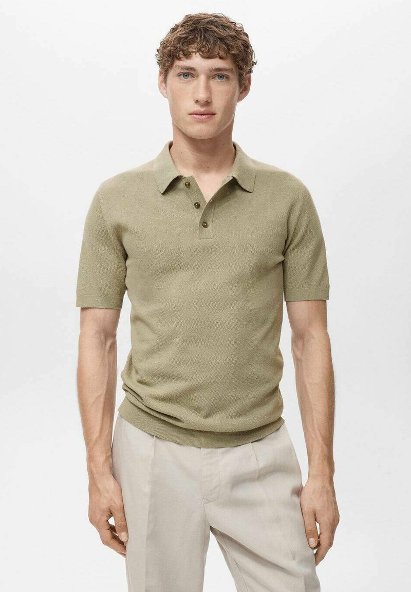 Mango - Polo shirt - khaki, Enlarge