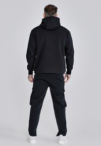 SIKSILK UTILITY HOODIE - Majica s kapuljačom i patentnim zatvaračem - black