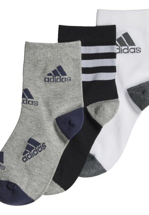GRAPHIC 3 PAIRS - Calcetines de deporte - black   white   medium grey heather