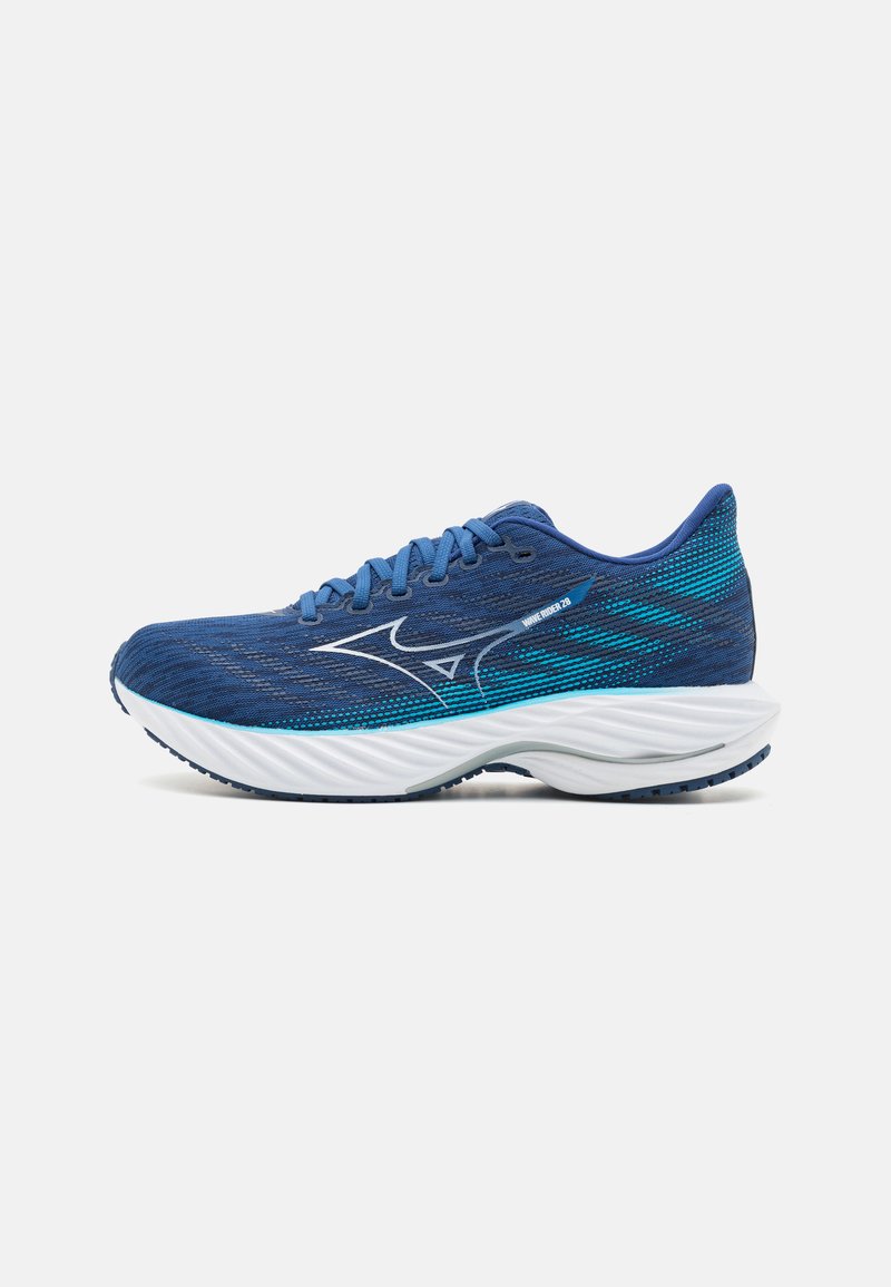 Mizuno WAVE RIDER 28 - Tenisice za cestovno trčanje - estate blue/white/river blue