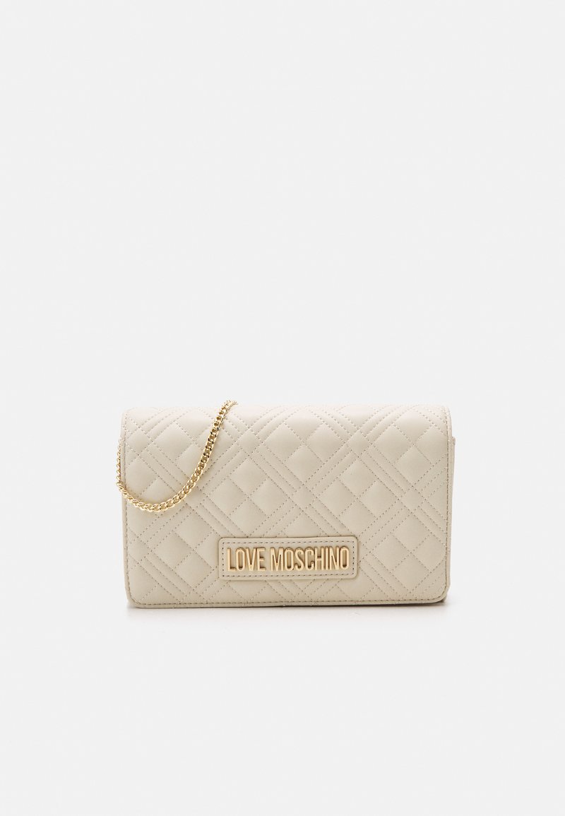 Love Moschino QUILTED CHAIN LOGO CROSSBODY Across body bag avorio