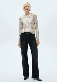 Mango Bluza - silver-coloured