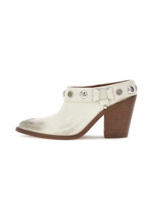 Guess Bottines de cowboy / motard - weiß