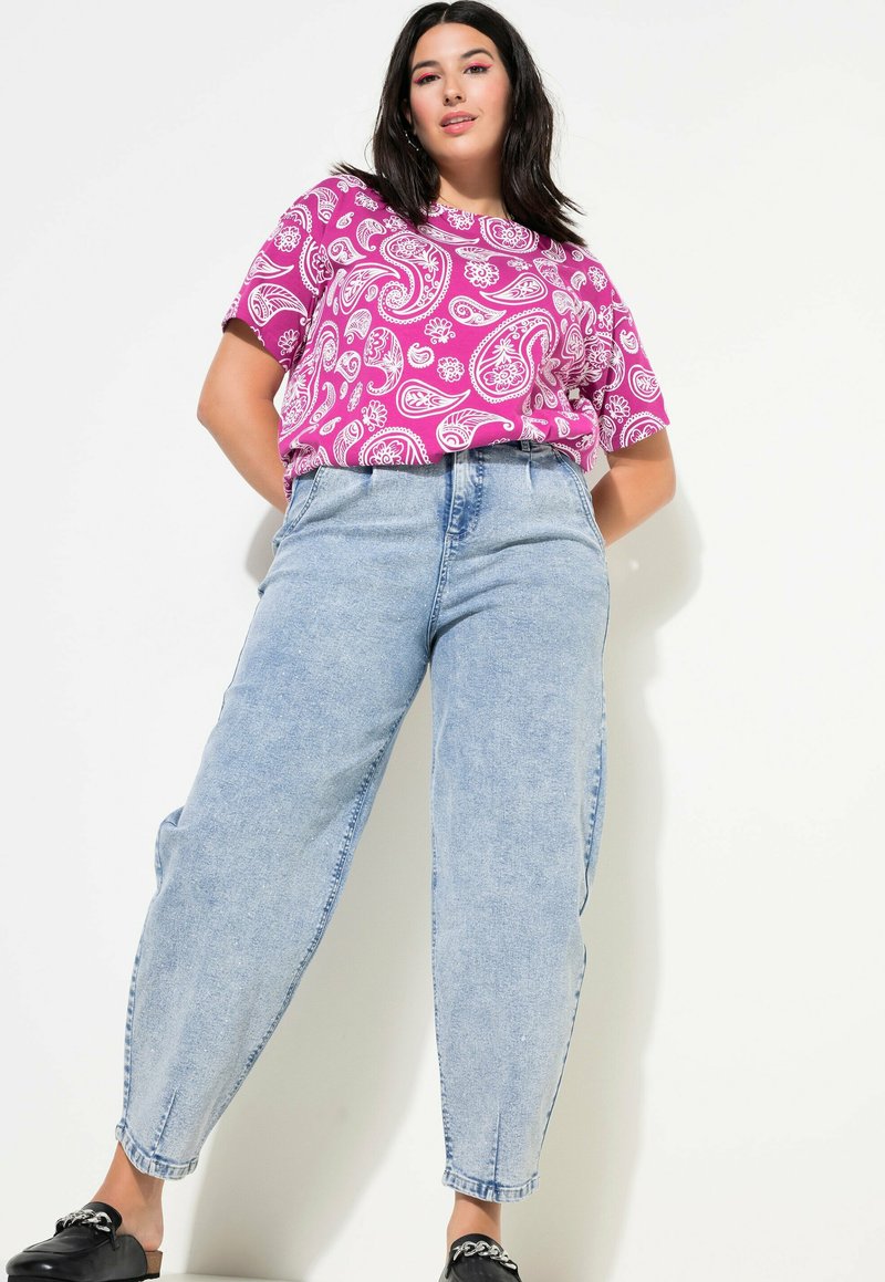 Studio Untold RHINESTONE BALLOON - Jeans Tapered Fit - blue denim 